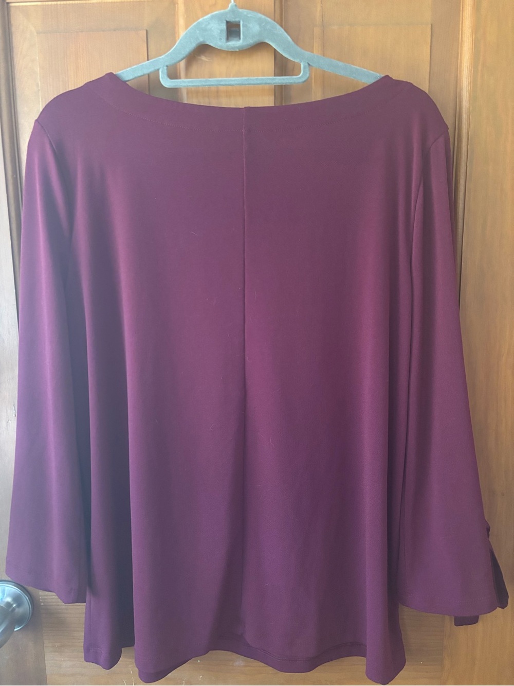 Banana Republic Tie-Sleeve Boatneck Top in Plum - Picture 4 of 5